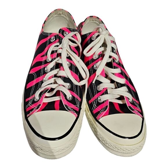 CONVERSE Chuck 70 OX Black/Racer Pink - Size 12 Women's/10 Men's - Picture 2 of 10